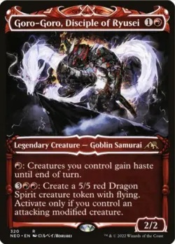 Goro-Goro, Disciple of Ryusei (Showcase, Foil, 320) Kamigawa: Neon Dynasty (NEO) - Image 1