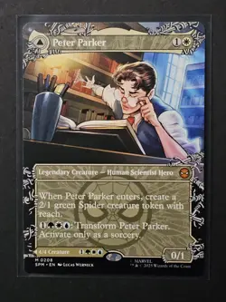 MTG Marvel's Spiderman Peter Parker M (0208) (Borderless) Non-foil - Image 1