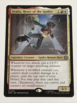 MTG Universes Beyond: Spider-man Arana, Heart of the Spider 0123 NM Rare - Image 1