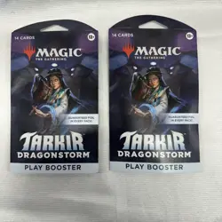 Magic the Gathering Tarkir Dragonstorm Booster Pack 14 Cards Foil Guarantee X 2 - Image 1
