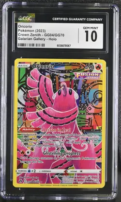 ORICORIO Crown Zenith Holo Rare #GG04 CGC 10 Gem Mint Pokemon [Nostalgium] - Image 1