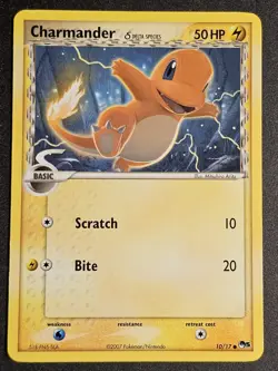 POP Series 5 Charmander 10/17 Non Holo Promo Common Pokemon Card 2007 Good Shape - Image 1