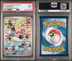2024 POKEMON SSP EN-SURGING SPARKS ILLUSTRATION RARE #207 CLOBBOPUS PSA 9 - Image 1