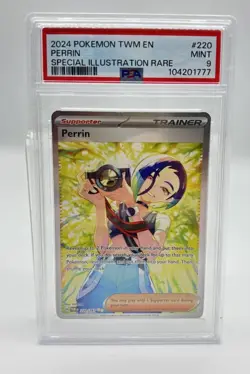 2024 Pokemon TWM En-Twilight Masquerade Special Illustration Rare Perrin PSA 9 - Image 2
