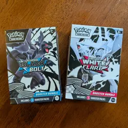 Pokemon Black Bolt White Flare Booster Bundle Set Of 2 Factory Sealed New - Image 1
