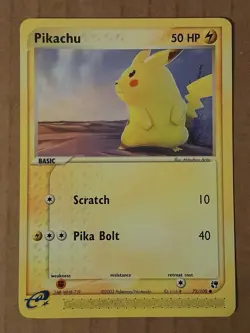 Pokemon Pikachu 72/100 Ex Sandstorm NM See Pictures - Image 1