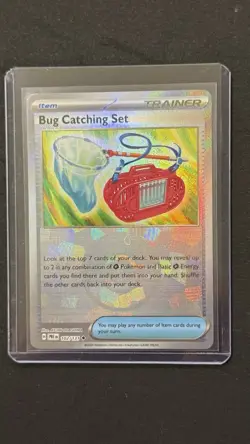 Pokemon Bug Catching Set 102/131 Prismatic Evolutions Poke Ball Reverse Holo NM - Image 1
