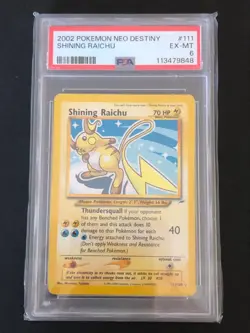 Shining Raichu - 111/105 - Neo Destiny - Secret Rare Holo - Vintage Pokemon Card - Image 1