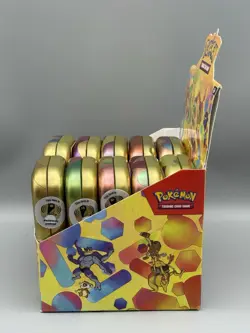 COMPLETE Pokemon TCG 151 Mini Tin Display W/ Coin & Art **EMPTY NO PACKS** - Image 3