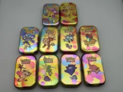 COMPLETE Pokemon TCG 151 Mini Tin Display W/ Coin & Art **EMPTY NO PACKS** - Image 5