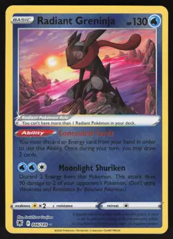 Radiant Greninja 046/189 Astral Radiance Holo Pokemon Card - Image 1