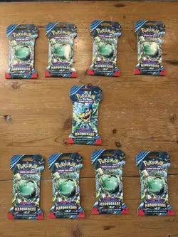 Pokemon TCG SEALED Twilight Masquerade Sleeved Booster Packs Lot Of 9 - Image 1