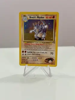 Brock's Rhydon - 2/132 Gym Heroes Unlimited Holo Rare Pokemon LP - Image 1