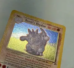Brock's Rhydon - 2/132 Gym Heroes Unlimited Holo Rare Pokemon LP - Image 3