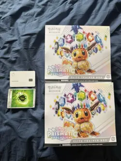 Lot of 2 - Pokemon Prismatic Evolutions Elite Trainer Box (ETB) - Image 1