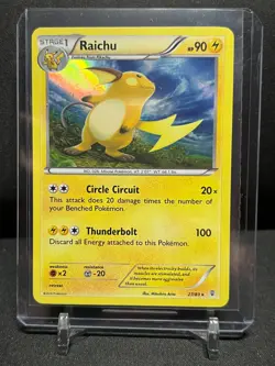 Raichu 27/83 Holo Rare Pokemon 2016 XY Generations LP - Image 1