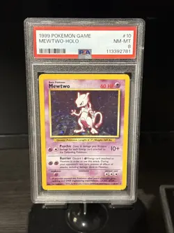 1999 Pokemon Game Mewtwo Holo Psa 8 - Image 1