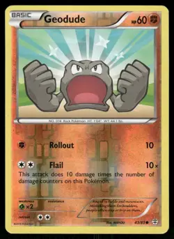 Pokemon Tcg Geodude [Reverse Holo] #43 Pokemon Generations LP - Image 1