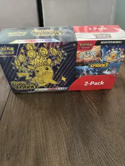 Pokemon Surging Sparks Booster Elite Trainer Box 2-pack- Rare Sealed - Image 1