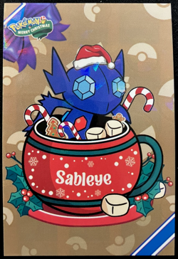 Sableye Ice Holo Pokemon 2024 Card Database Merry Christmas - Image 1