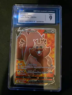 CGC 9 Greedent V 256/264 FUSION STRIKE 2021 Pokemon Card Graded Mint UK Seller - Image 1