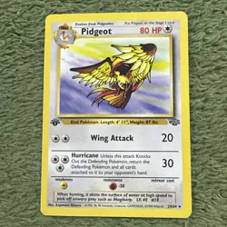 Pidgeot 24/64 1st First Edition 1999 Pokemon Card Non Holo Rare - Image 1