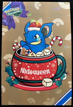 Nidoqueen Ice Holo Pokemon 2024 Card Database Merry Christmas - Image 1