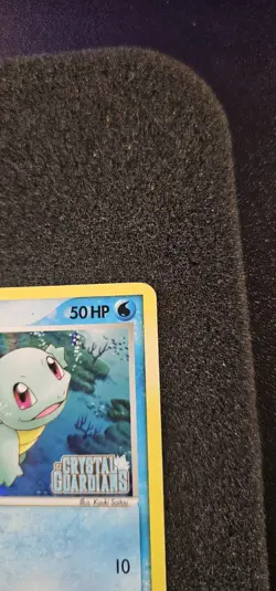 Pokemon TCG EX Crystal Guardians Squirtle Card 64/100 2006 (Creased) - Image 4