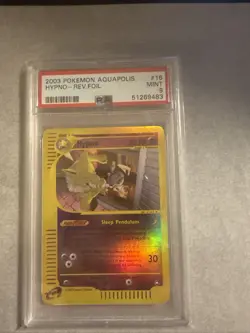 Pokemon 2003 Aquapolis Hypno Reverse Holo PSA 9 Mint Card - Image 1