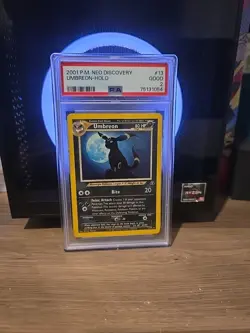 Pokemon TCG Umbreon Neo Discovery Holo Rare Card 13/75 PSA 2 - Image 1