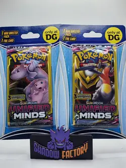 (2) Unified Min Bonds 3-Card Mini Booster Blister Pack Dollar General - Image 1