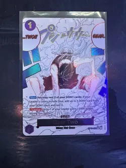 Gear Two Alt Art OP11-080 R A Fist of Divine Speed One Piece card game ENGLISH - Image 1