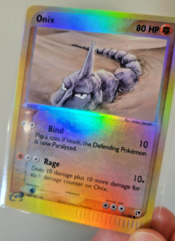 3 Pokemon Card Lot - 2003 E-READER HOLOS!! Mudkip (59), Seedot (77), Onix (71) - Image 2