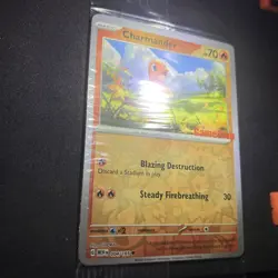 Pokemon TCG Charmander Scarlet & Violet Promo Card GameStop, 004/165, Sealed - Image 3