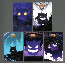 POKEMON HALLOWEEN CARD *GENGAR LOT OF 5 * HOLO * - Image 1