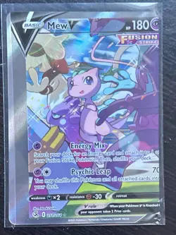 Pokemon TCG Mew v Fusion Strike Holo Full Art Rare Card 251/264 Alt MISPRINT - Image 1