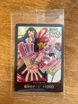 One Piece Card Game Don Card Ado Uta One Piece Day 2024 Promo Japanese NM Japan - Image 2