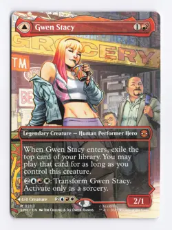 Gwen Stacy (Borderless) 0202 (M) MTG Marvel's Spider-Man (SPM) - Image 1