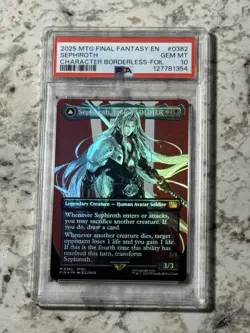 Sephiroth, Fabled Soldier FOIL 382 PSA 10 GEM MINT (MTG Final Fantasy 2025) - Image 1