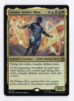 Cosmic Spider-Man (Foil) 0127 (M) MTG Marvel's Spider-Man (SPM) - Image 1