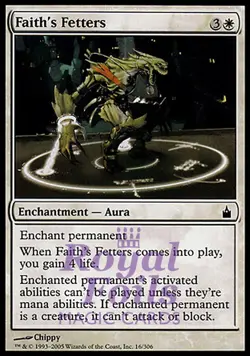 Faith's Fetters 2x FOIL RAV MTG Ravnica Common MINT white - Image 1