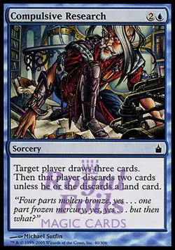 Compulsive Research 1x FOIL RAV MTG Ravnica Common MINT blue - Image 1