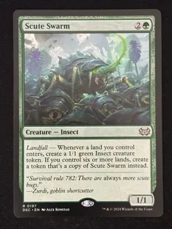 1x MTG Scute Swarm - Commander: Duskmourn: House of Horror (DSC) #197 - Magic - Image 1