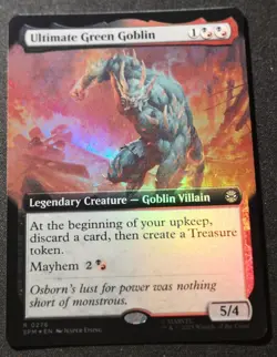 Ultimate Green Goblin - Foil - Extended Art - SPM - MTG - EN - NM - 0276 - Image 1