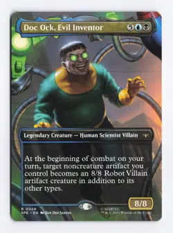 Doc Ock, Evil Inventor (Borderless) MTG Marvel's Spider-Man Eternal-Legal (SPE) - Image 1