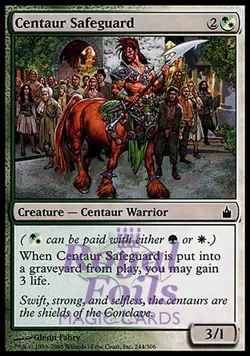 Centaur Safeguard 4x FOIL MTG RAV Ravnica Common MINT green white - Image 1