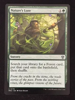 1x MTG Nature's Lore - Commander: Murders at Karlov Manor (MKC) #178 - Magic - Image 1