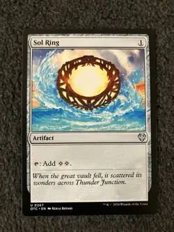 Magic The Gathering MTG - Sol Ring - Outlaws of Thunder Junction OTC - Image 1