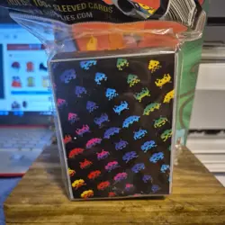 Space Invaders 100+ Card Box Sleeved Deck Storage for Pokemon, MTG, TCG, NEW - Image 1