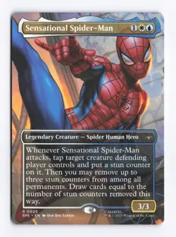 Sensational Spider-Man (Borderless) MTG Marvel's Spider-Man Eternal-Legal (SPE) - Image 1